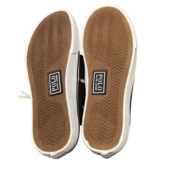 NEW Polo Ralph Lauren Men's All Over Pony Player Keaton Sneakers in Black Sz 8.5 - Picture 6 of 12